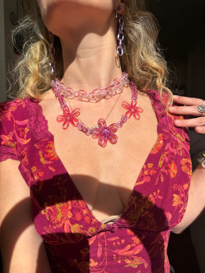 Plasma Daisy Spinner Glass Chain