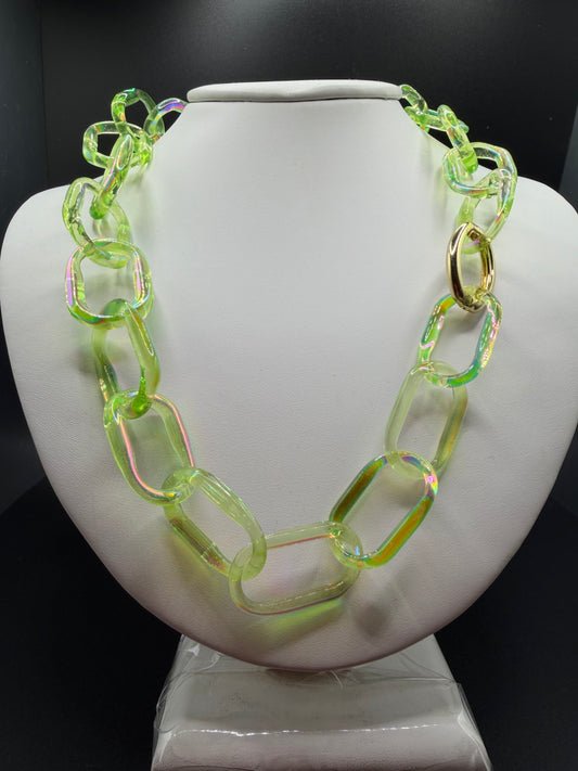 Dichro-Coated Limeade Chunky Chain