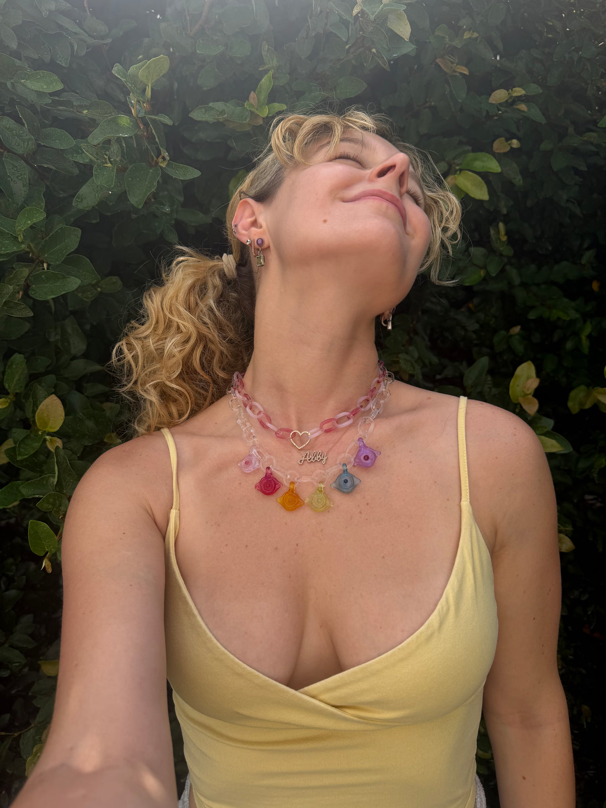 Rainbow Evil Eye Chain