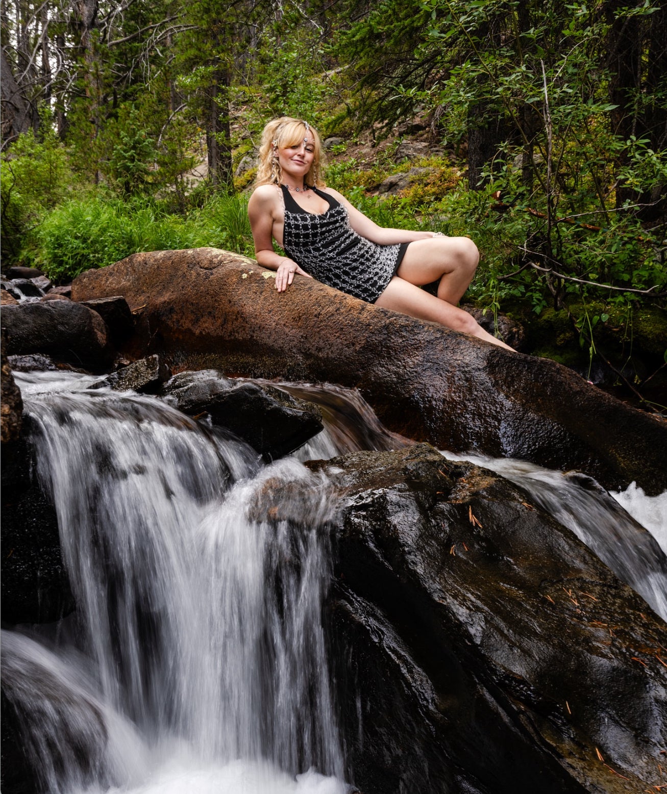 Clear Glass Chain Dress