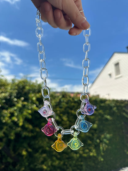 Rainbow Evil Eye Chain