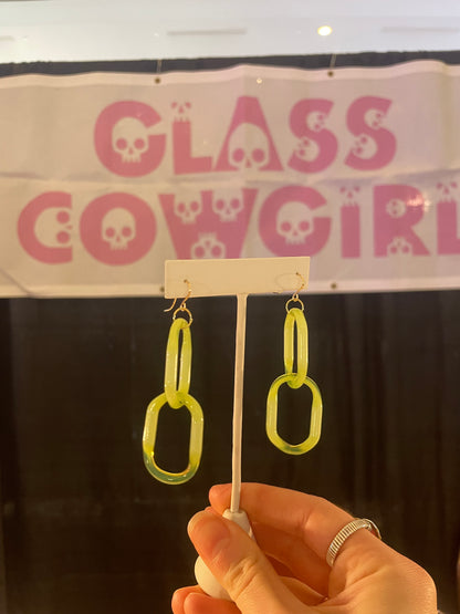 Slime Glass Chain Earrings
